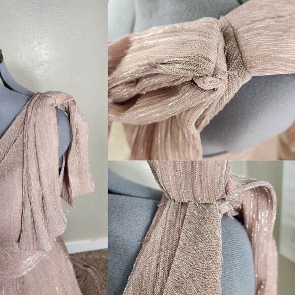 Betsy & Adam Metallic Evening Gown Size 8 - Picture 4 of 16